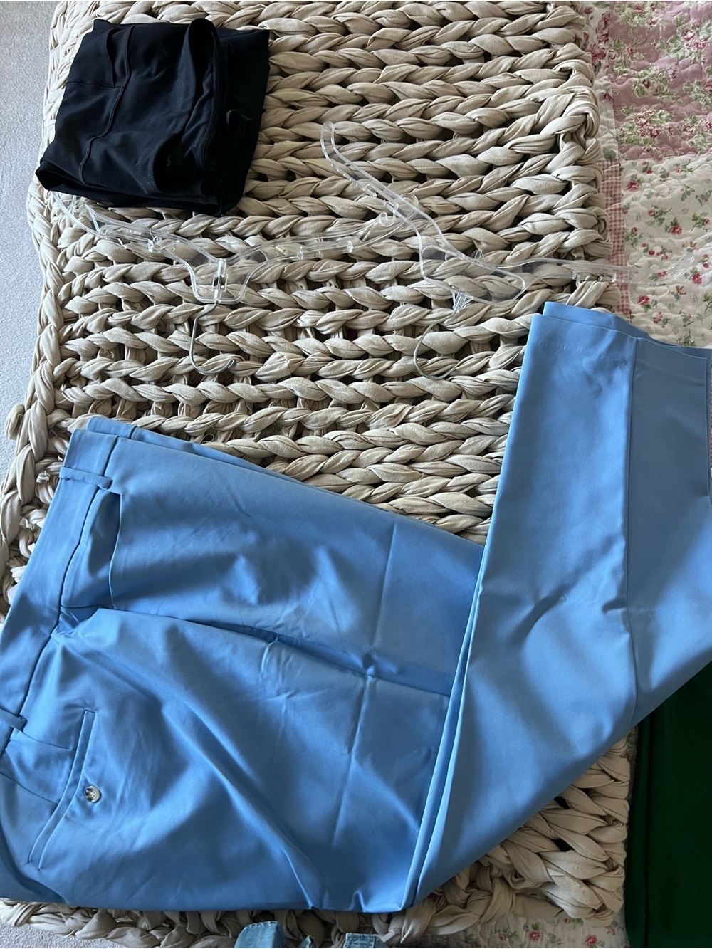 Eloquii Sky Blue Ankle Dress Pants